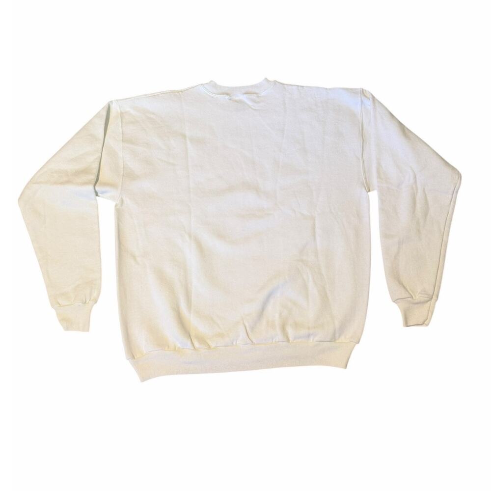 Airedale Terrier Adult XL White Cotton Blend Hanes Activewear Cozy Sweatshirt - Picture 6 of 6
